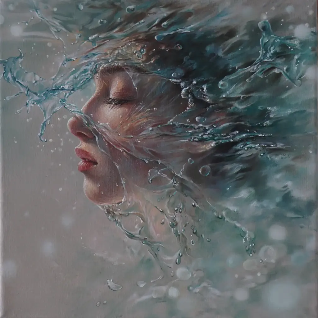 Sottacqua Oil painting canvas debrartist
